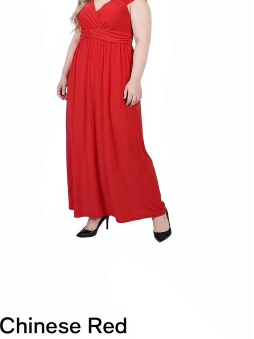 NY COLLECTION Red Maxi Dress NEW
